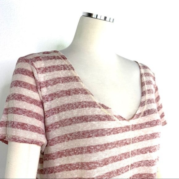 PROJECT SOCIAL T Striped V-Neck Top - Picture 6 of 8